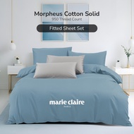 [Online Exclusive] Marie Claire MORPHEUS Solid 100% Cotton 950TC Bedsheet w/o Quilt Cover- 4 Colours