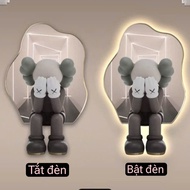 Kaws Bear, Bearbrick Painting - Mirrored led wall painting