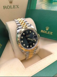 ROLEX 勞力士 41mm 126333-0006 鑲鑽亮黑色