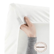 Baby Bjorn Fitted Sheet for Travel Cot Light - Natural White Organic