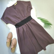 CAYRA COUTURE Drop Shoulder Midi Dress | (S) | KW142 | PRELOVED