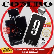 💯% 2Pcs Best men Combo Club De nuit 105ml+ 9 Pm 100ml Perfume For Male