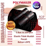 POLYMAILER PLASTIC PACKING ONLINE contents 100 pcs size 10x22 15x22 17x30 20x30 20x40 25x40 30x40