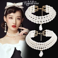 珍珠项链pearl necklace远方情优雅多层珍珠项链女不规则珍珠吊坠百搭串珠颈链项饰品N103新款2026.8.22