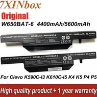 7XINbox W650BAT-6 5600mAh Laptop Battery For Clevo K590C-I3 K610C-I5 K4 K5 For Hasee K610C K650D K57