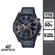 [ของแท้] CASIO นาฬิกาข้อมือผู้ชาย EDIFICE รุ่น EFR-571DC-2AVUDF สายสเตนเลสสตีล สีดำ