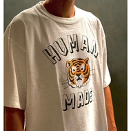 HUMAN MADE TIGER GRAPHIC TSHIRT tiger head pattern English logo printing design short sleeved Tshirt