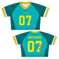 JERSEY GIRLY CROP TOP COQUEETE GREEN