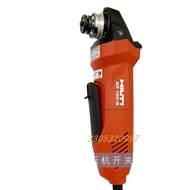 ∰♫┋♀№Hilti angle grinder AG100-8D polishing, cutting and grinding safety press switch carbon brush r