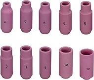 RIVERWELD TIG Alumina Nozzles Ceramic Cups 10N44 12#, 10N45 10#, 10N46 8#, 10N47 7#, 10N48 6#, 10N49