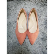 Suede Pointed Toe Flats