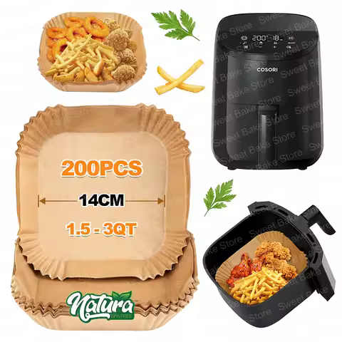 14CM Small Baking Paper Compatible with CHEFMAN 2 Quart, Cosori 2.1QT, Dash 2.6Qt, Instant Vortex 2Q