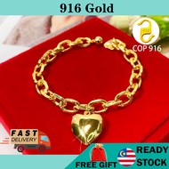 916 gold bracelet cop 916  kids bracelet Thick bracelet 粗手链 gelang kanak-kanak gelang  emas korea  9