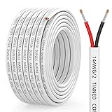 CONEPY 14 Gauge Marine Wire, 14/2 Wire Duplex