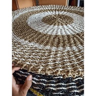 Rug Anyaman Seagrass 120Cm / Karpet Anyaman / Karpet Bulat Minimalis Aesthetic Elegan Premium Terbar