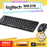 Logitech MK215 Wireless Keyboard and Mouse Combo for Windows, 2.4 GHz Wireless, Compact Design, 2-Ye