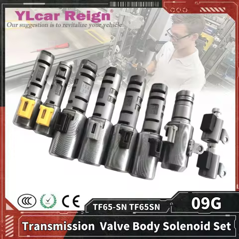 New Style 09G TF65-SN TF65SN Automatic Transmission Gearbox Valve Body Solenoid Set for VW Golf Pass