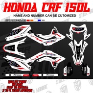 CRF 150L decals sticker, laminated