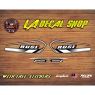 ⊙ ✓ Rusi Macho 125/150/175 stock sticker decals