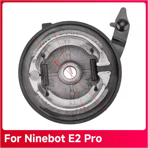 Original Front Drum Brake For Segway E2 Pro Electric Scooter Mechanical Brake Pads Spare Parts Acces