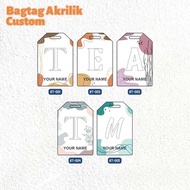 GANTUNGAN Bag Custom AcrylicTAG (including tag strap). Bag TAG luggage tag/ suitcase hanger/ name ta