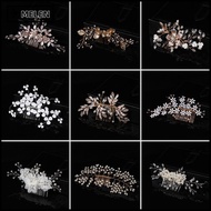 MELEN Bridal Hair Comb Jewelry Crystal Peals Wedding Hair Ornaments