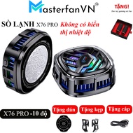 Quạt tản nhiệt sò lạnh cho điện thoại X76 PRO 15W - Làm mát nhanh có kèm kẹp 15W