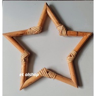 Macrame rattan star decoration star