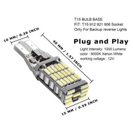 2PCS T15 LED Bulbs - Super Bright 1000LM Reverse Lights (W16W/921/912)