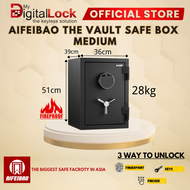 AIFEIBAO Digital FIRE RATED Safe Box [ The Vault ] FIRE RATED 1 hours SAFE BOX (3 sizes) full solid 