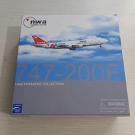 1:400 nwa 747-200F cargo select 3-speed service 飛機模型