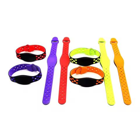 125KHZ EM4100 TK4100 RFID ID Read Only Silica Gel Wristband Keyfob Proximity Token Access Control Ta