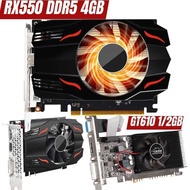 Clearance Sale RX550 / GPU Support 128 Bit DDR5 4GB Low Profile with Cooling Fan Gaming Graphics