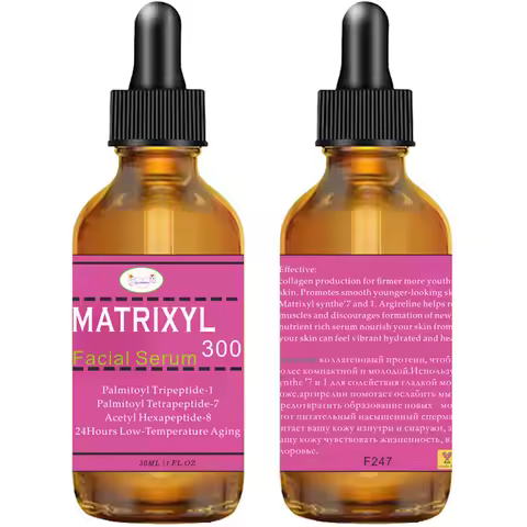 2pcs Matrixyl 3000 + Argireline + Hyaluronic Acid + Organic Vitamin C Serum for Face, Facial Skin Se