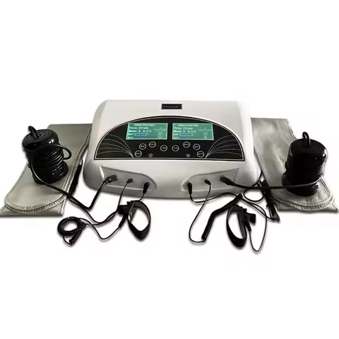 Dual Ionic Foot Bath Detox Machine Professional Ionic Ion Detox System Foot Bath Spa Cleanse Detoxif