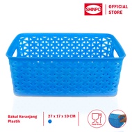 SHINPO Bakul / Keranjang Plastik Model Kotak 27 X 17 CM Wadah Storage