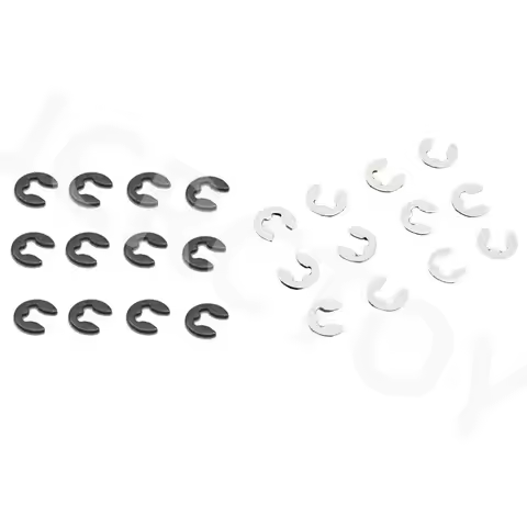 RC 12PCS 02037 Metal E-Clip φ2.5 For 1/10 HSP 94101 94102 94103 94107 94111 94123 94122 94188 On-Roa