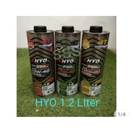 HYO Fully Synthetic Engine semi Oil 1L 10W40 15W50 Rs150 RSX Y15 F40 F50 250 SAE Honda Minyak hitam 