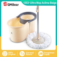 GM Bear P0001 Alat Pel Putar Set Ember Murah Pelan Lantai Praktis - Spin Ultra Mop Aclima