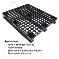 Plastic Pallet, 2pcs Pallet Lightweight Nestable Plastic Pallet Size 1200 X 800 X 135mm