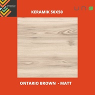 KERAMIK 50X50 ONTARIO BROWN - MATT
