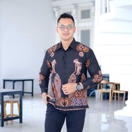 KEMEJA Wayang Twins Long Sleeve Batik Shirt For Men by Batik Mahkota