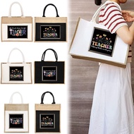 Teacher Gift Tote Bag exclusively for teachers large-capacity commuter bag essential for class linen