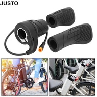 JUSTO Electric Bike Throttle, Waterproof 12-72V Half Twist Throttle, Durable 3pin Connector Right Ha