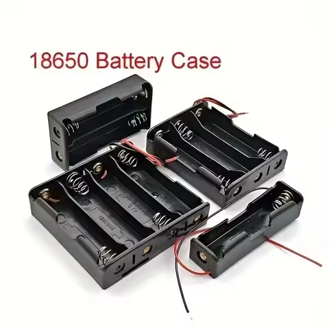 4pcs 18650 Battery Holder with Wire 3.7V/7.4V/11.1V/14.8V 1/2/3/4 18650 Holder Box for 18650 Battery