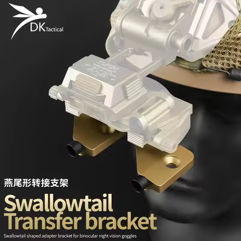 2PC Tactic Aluminum PVS-14 Bridge Arm Assembly PVS14 Dovetail Shoe Helmet Mounting for Double Night 