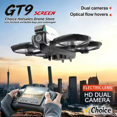 GT9 FPV Drone 4.3" Screen 2.4G 6CH Brushless 1503 4000KV 143g No Registration EIS Anti-Shake Optical