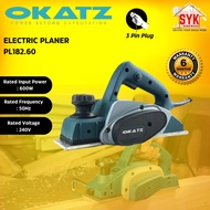 SYK OKATZ PL182.60 Electric Wood Planer Machine Hand Held Planer Woodworking Mesin Ketam Kayu Elektr