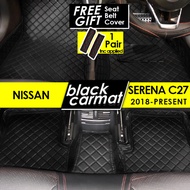 NISSAN SERENA C27 2018 2019 20 221 22 23 24 Premium 6D PU Leather Car Carpet Full Side Protection Ca