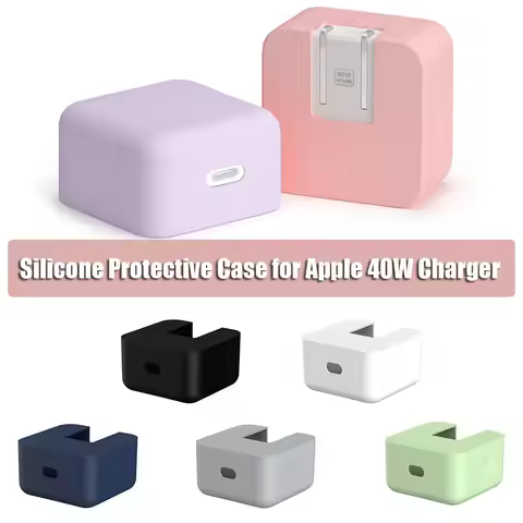 Soft Silicone Charger Protector Case 40W Dynamic Power Adapter Sleeve Cover for iPhone 17/16 for Mac